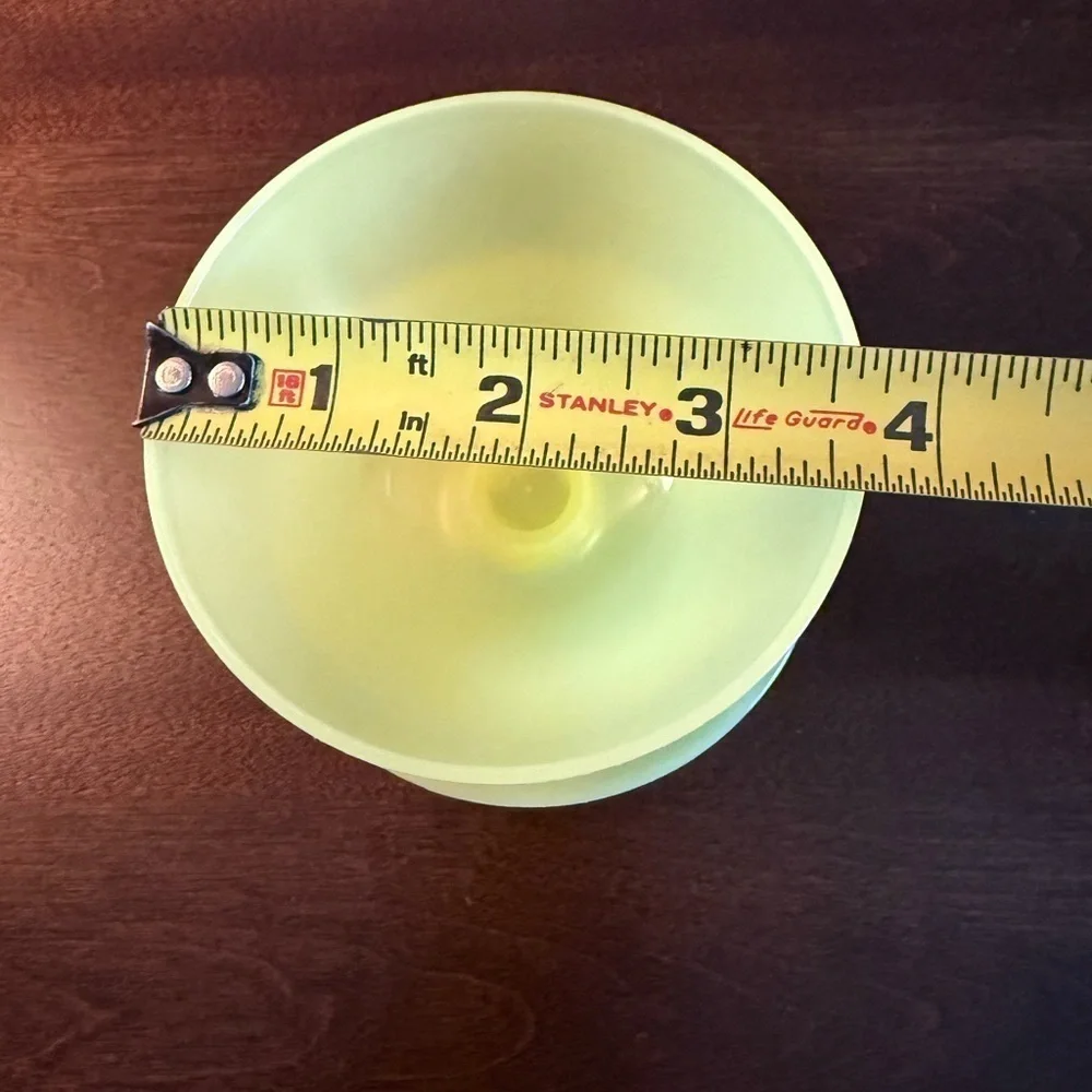 Vintage Tupperware Yellow parfait/ dessert Bowl Set